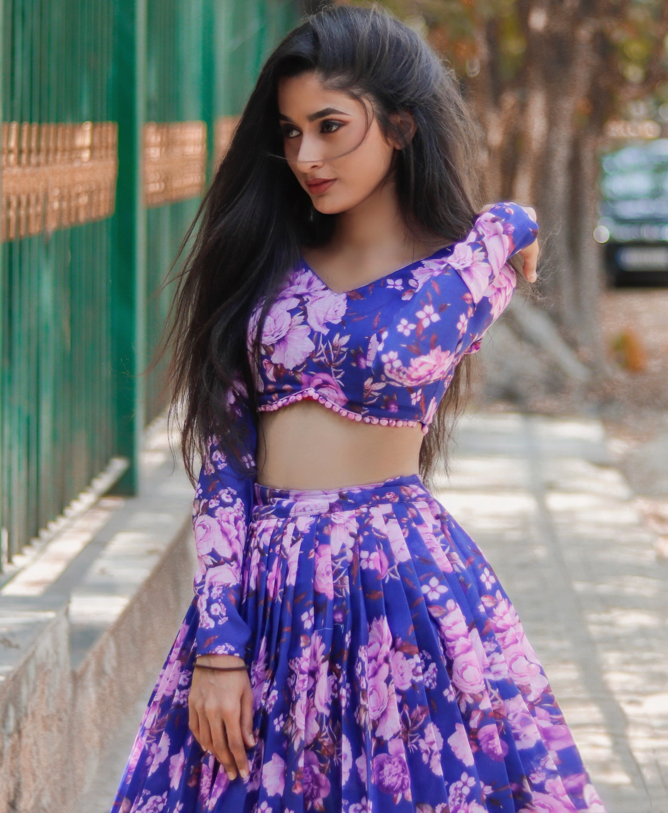 The Floral Bloom Fusion Lehenga